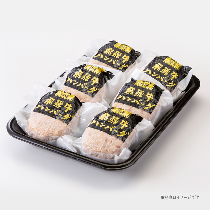 【ギフト包装】藤太特製 飛騨牛ハンバーグ（6枚入り／1箱）